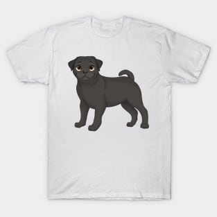 Black Pug Dog T-Shirt